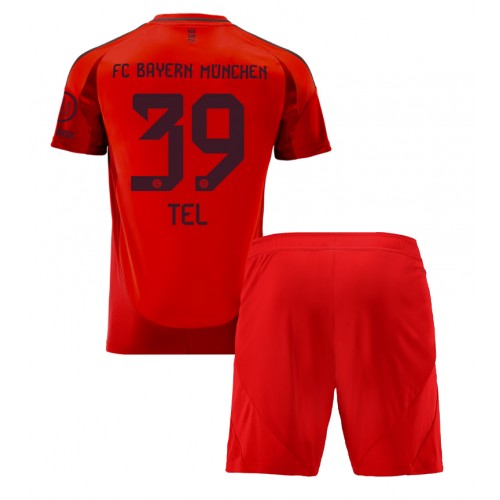 Dětský fotbalový dres Bayern Munich Mathys Tel #39 2024-25 Domácí Krátký Rukáv (+ trenýrky)